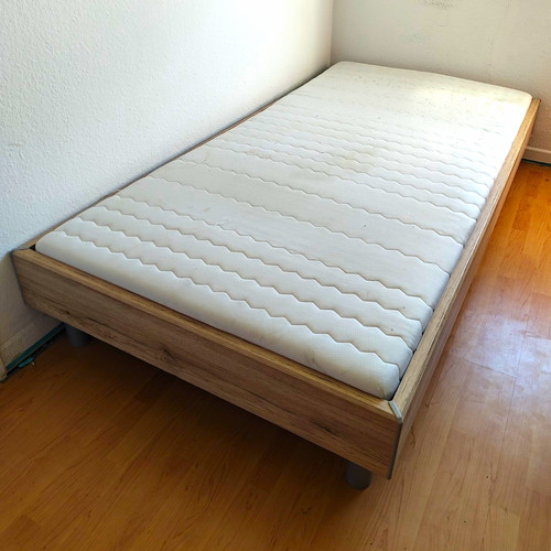 Bettgestell holzoptik 100x200 - holzoptik,